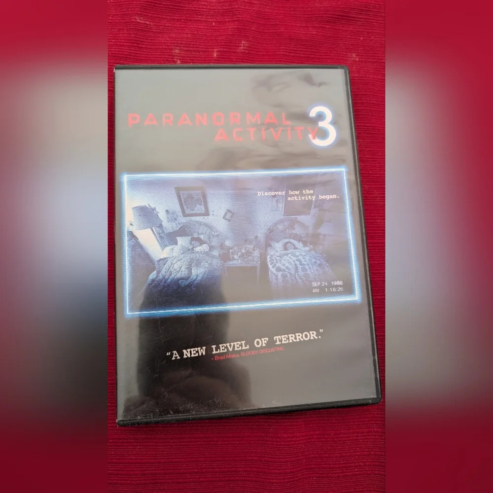 Paranormal Activity 3 DVD (EUC)